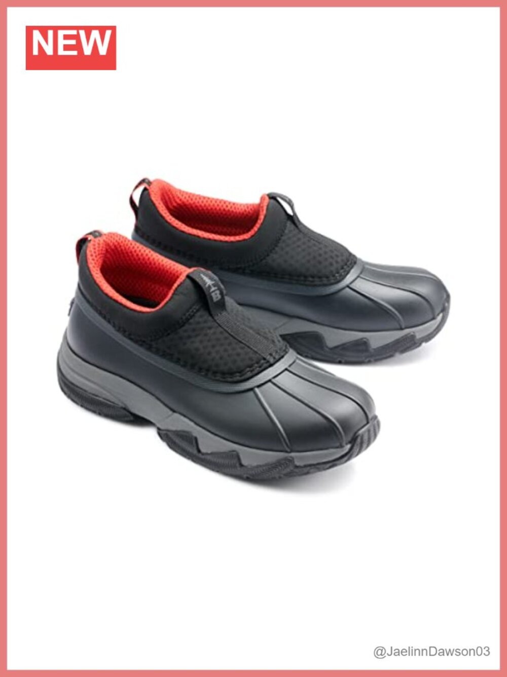 Women's Waterproof Slip-on Hiking Shoes, Leather Outdoor Loafers